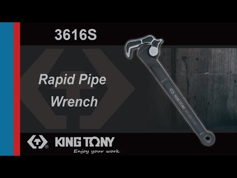 KING TONY Profi-Werkzeuge - Selbstblockierender Schraubschlüssel mit Schnellspannung 3616S14P