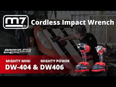 M7 Power-Werkzeuge - 1/2" Akku-Schlagschrauber 18V 5Ah 900Nm mit Ladegerät + 2 Akku DW404A