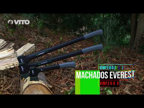 VITO EVEREST 1.4kg Axt, Outdoor-Werkzeug mit Klinge aus Stahl geschmiedet - Stiel aus Fiberglas -
