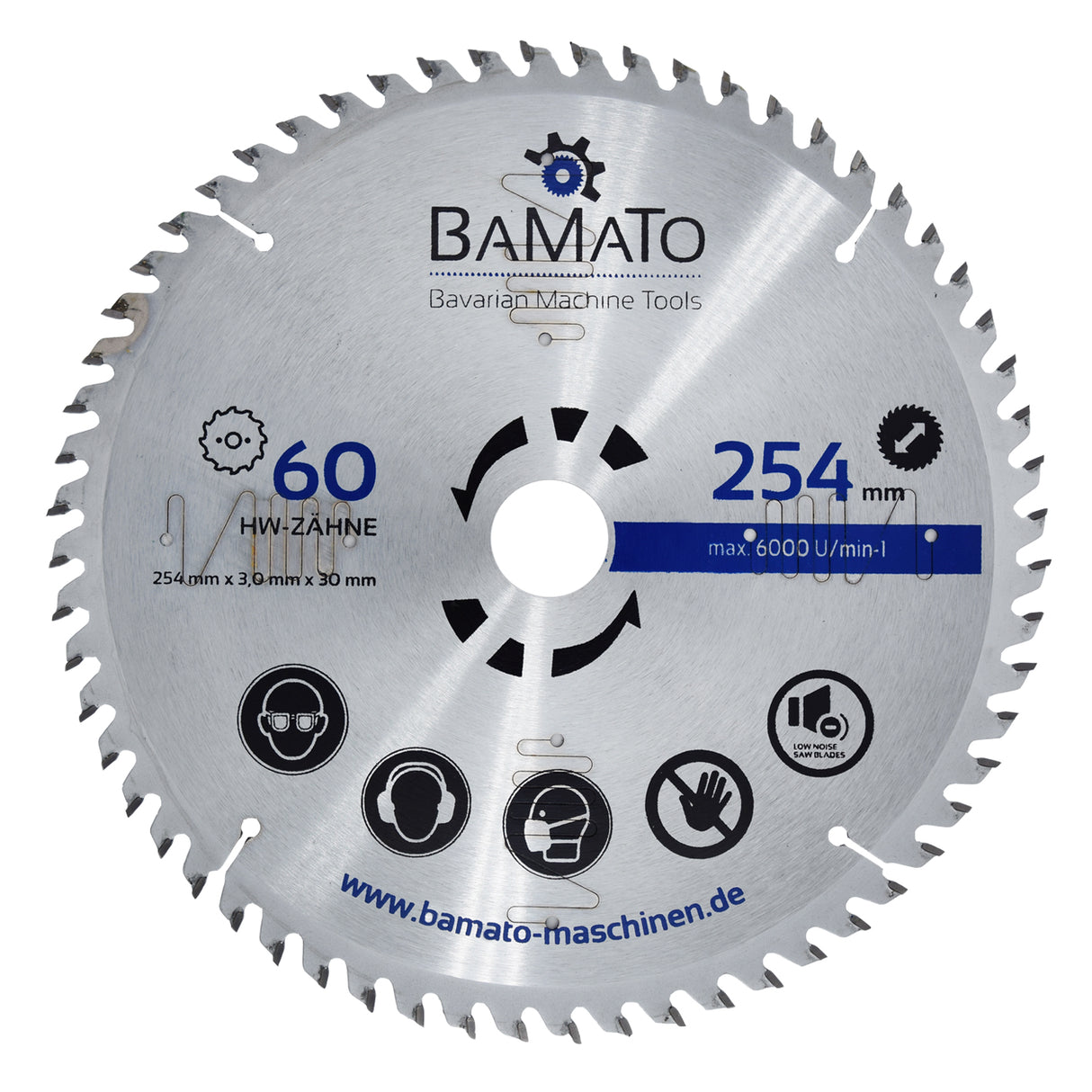 BAMATO 3-tlg. Hartmetall-Kreissägeblatt-Satz SBS254SET