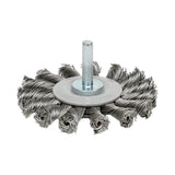 Deltach Tellerbürste 75mm, Stift 6mm, 15.000rpm, geflochten 735312