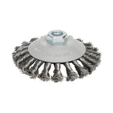 Deltach Tellerbürste konisch 100mm, M14, 12.500rpm, geflochten 735363