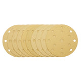 Draper Tools Schleifpapier Ø150mm, Klettverschluss 15 Löcher, K120, 10St. D08473