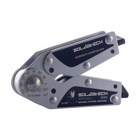 Soldatech Einstellbarer Schweißeckmagnet mit doppelter Schalterfunktion 50kg - WM50DSAA - Tools.de TP Profishop GmbH