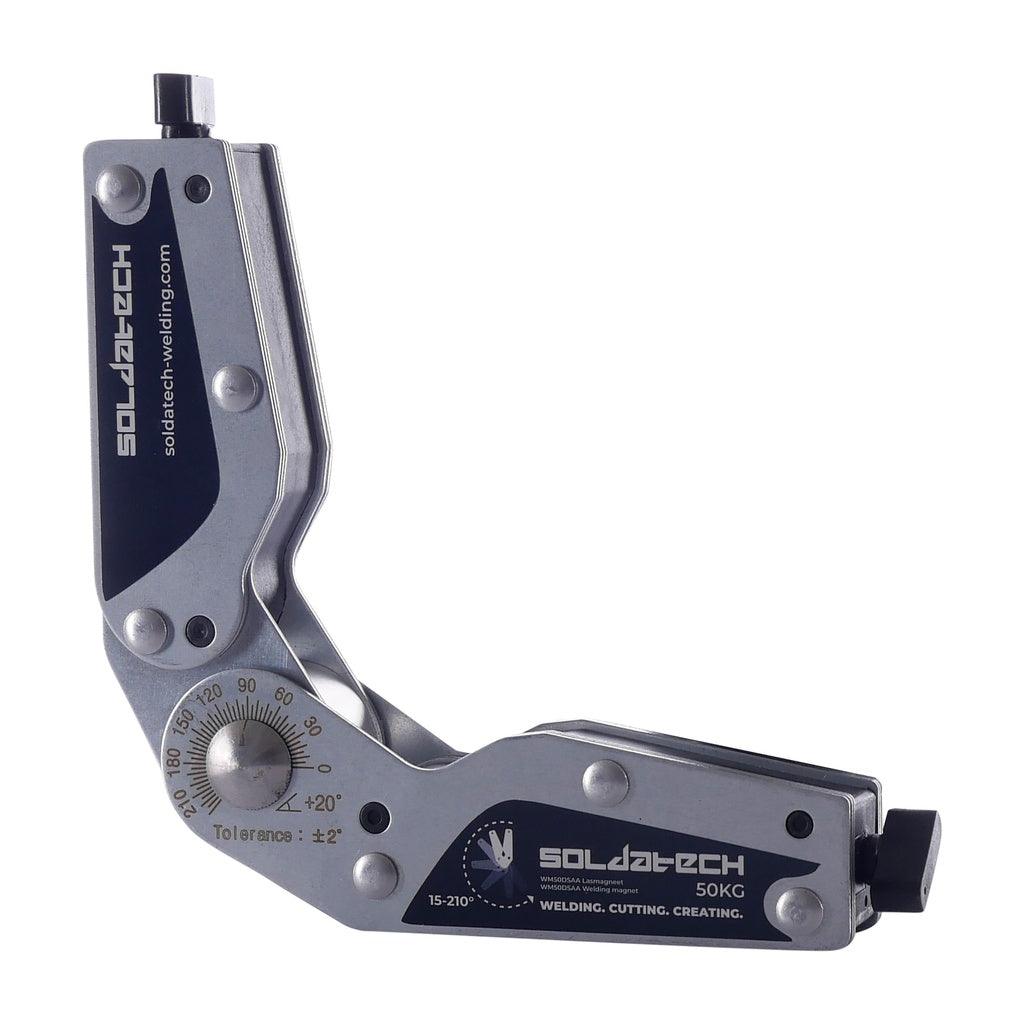 Soldatech Einstellbarer Schweißeckmagnet mit doppelter Schalterfunktion 50kg - WM50DSAA - Tools.de TP Profishop GmbH