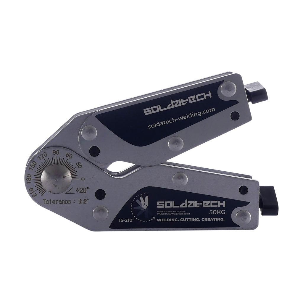 Soldatech Einstellbarer Schweißeckmagnet mit doppelter Schalterfunktion 50kg - WM50DSAA - Tools.de TP Profishop GmbH