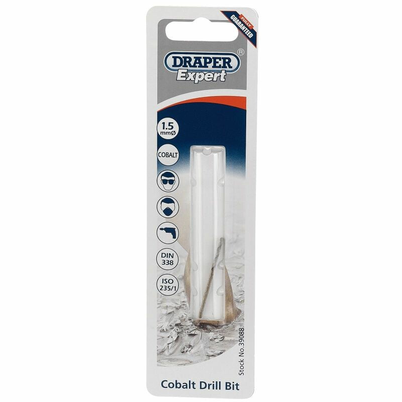Draper Tools Spiralbohrer 1,5 mm, Kobalt D39088