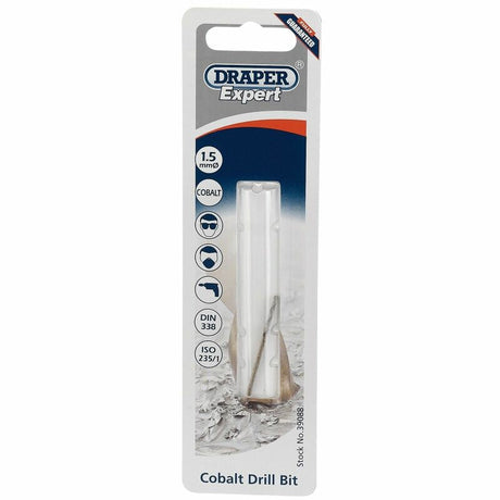 Draper Tools Spiralbohrer 1,5 mm, Kobalt D39088