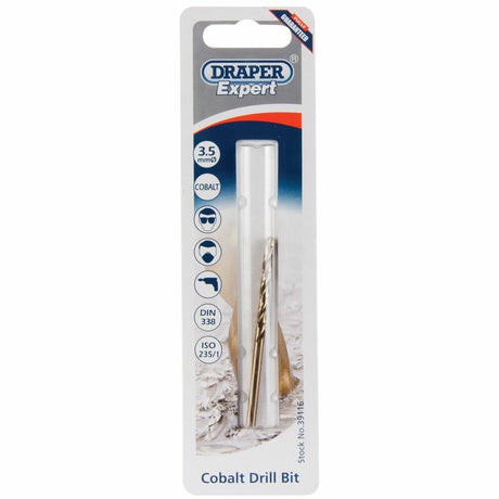 Draper Tools Spiralbohrer 3,5 mm, Kobalt D39116