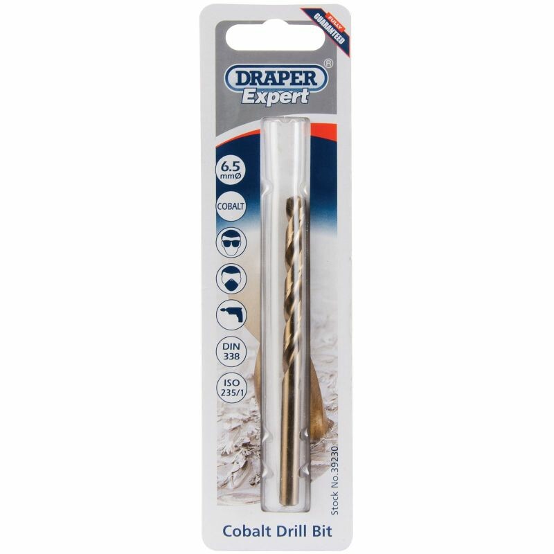 Draper Tools Spiralbohrer 6,5 mm, Kobalt D39230