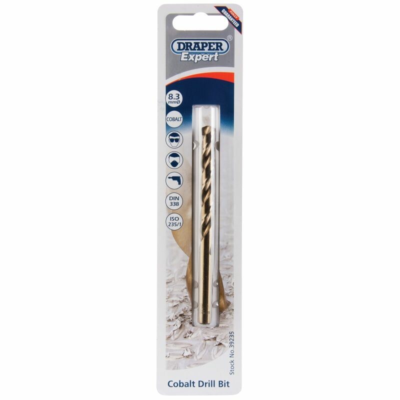 Draper Tools Spiralbohrer 8,3mm, Kobalt D39235