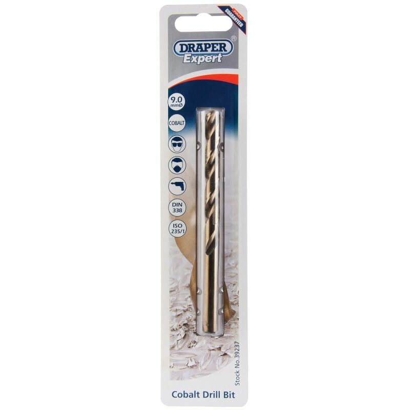 Draper Tools Spiralbohrer 9,0mm, Kobalt D39237
