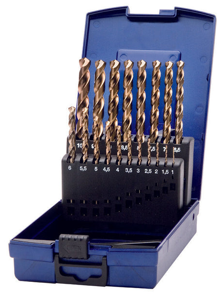 Deltach Spiralbohrer-Set Cobalt bis 10 mm, 19-teilig 731002