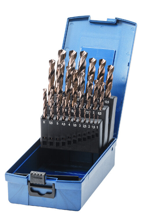 Deltach Spiralbohrer-Set Cobalt bis 13 mm, 25-teilig 731004