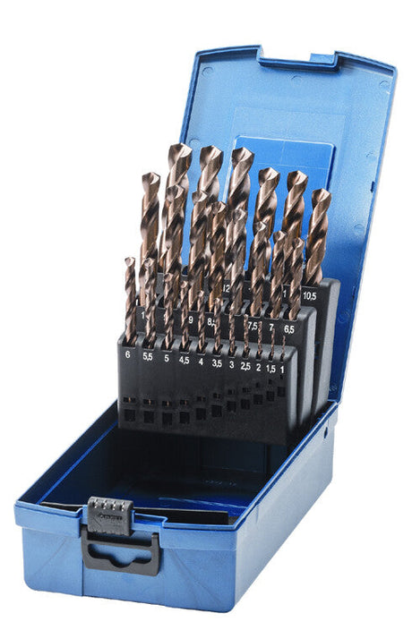 Deltach Spiralbohrer-Set Cobalt bis 13 mm, 25-teilig 731004