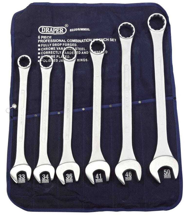 Draper Tools Schraubenschlüssel-Satz XL, 6-teilig D31167