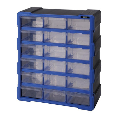 TOOLBOX4YOU Aufbewahrungskasten mit 18 Schubladen - MDS18 - Tools.de TP Profishop GmbH