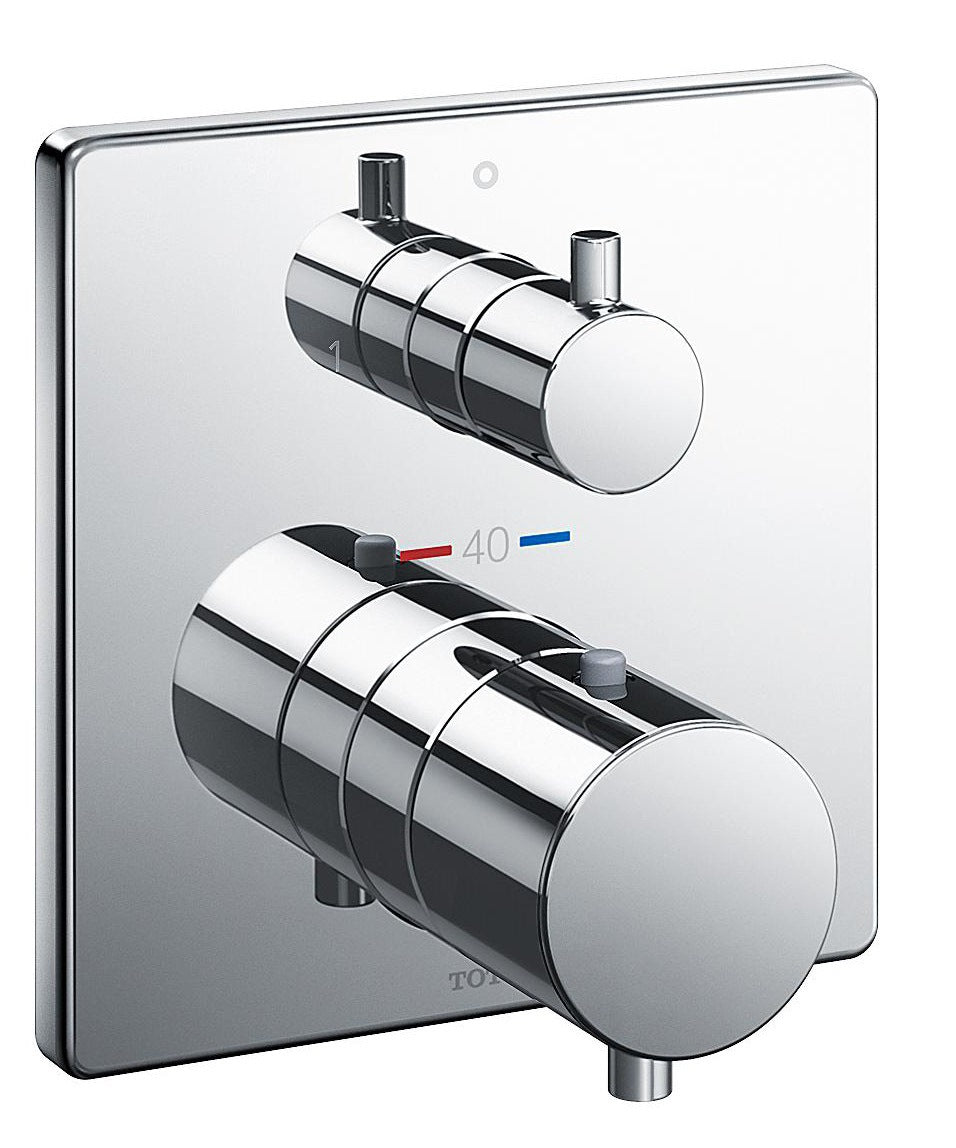 TOTO Brausethermostat Unterputz mit 2-Wege-Umsteller, Safety Thermo, chrom