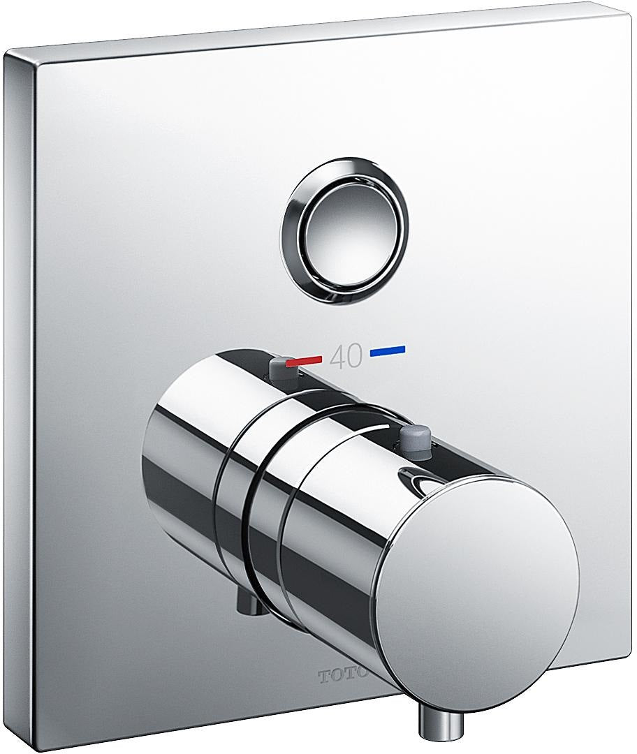 TOTO Brausethermostat Unterputz mit Start/Stopp-Funktion chrom – thermostatische Präzision