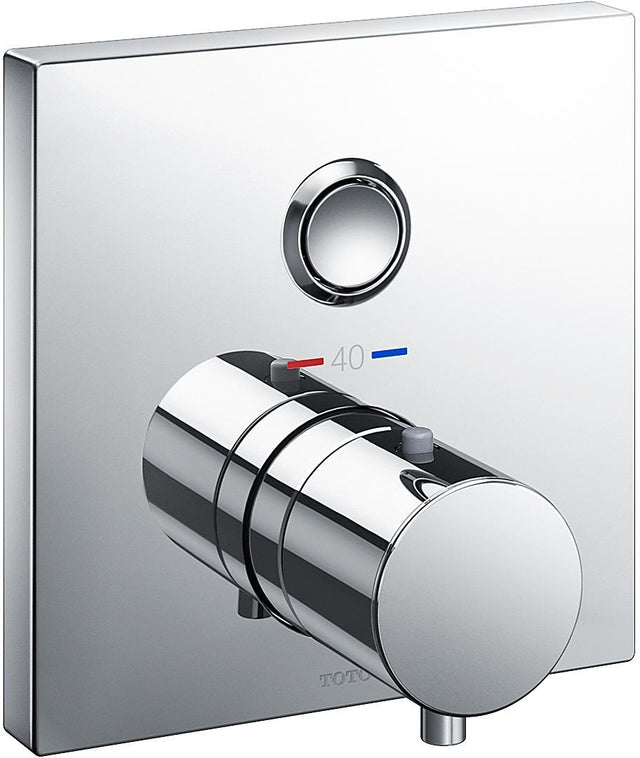 TOTO Brausethermostat Unterputz mit Start/Stopp-Funktion chrom – thermostatische Präzision