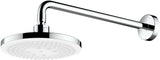 TOTO Kopfbrause rund Comfort Wave weiß/chrom – 220 mm, 2 Strahlarten, Antikalk