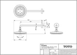 TOTO Kopfbrause rund Comfort Wave weiß/chrom – 220 mm, 2 Strahlarten, Antikalk
