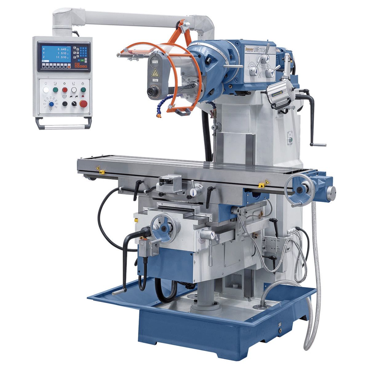 BERNARDO Universalfräsmaschine mit Servoantrieb – Modell UWF 110 Servo - 1000 inkl. 3-Achs-Digitalanzeige ES-12 H *
