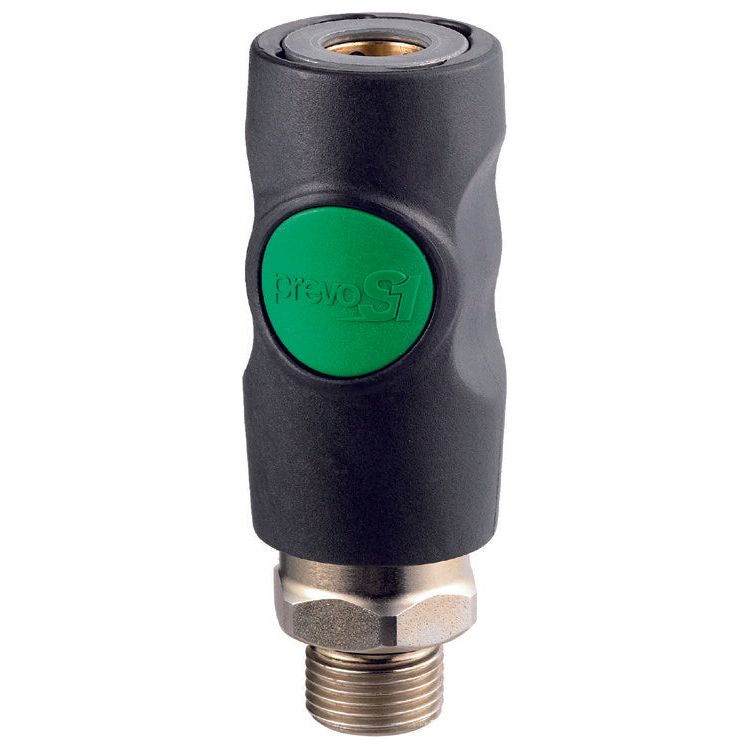 Deltach Sicherheitskupplung 3/8" Außengewinde EURO (ESI-071152) grün 712744