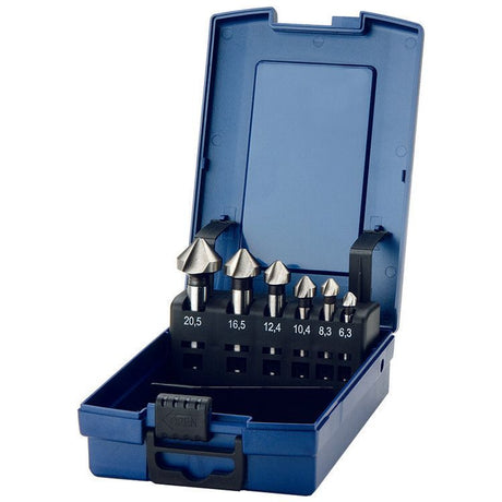 Deltach Senkfräsersatz Edelstahl, 6,3-20,5mm, 6-teilig 734022