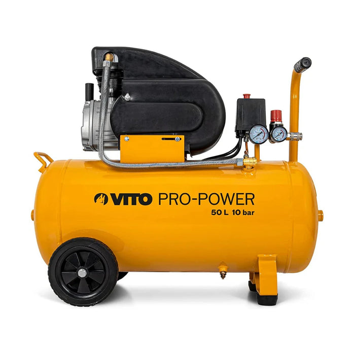 VITO 50 liter Kompressor 10 bar / 145 psi / 2,5 PS / 1,9 kW / 230V 206 l/min ölgeschmiert