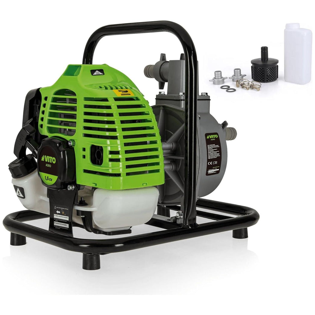 VITO Wasserpumpe 1,5 PS 6500l/h, 30m Förderhöhe,1 Zoll Anschluss