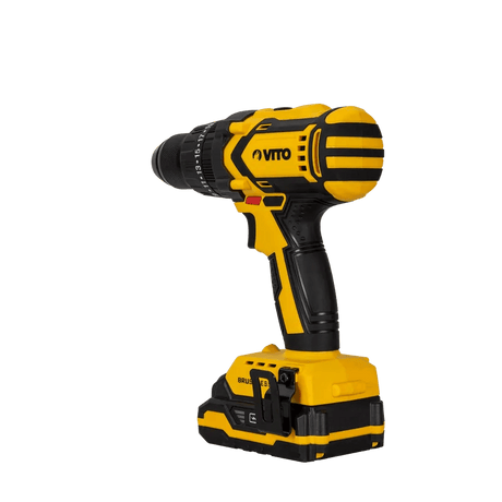 VITO Akku-Bohrschrauber mit bürstenlosem Motor 20V - 2 Geschwindigkeitsstufen, Lithium-Ionen-Akku, Schnellstoppfunktion - Pro Power - VIBBSFL20 - Tools.de TP Profishop GmbH