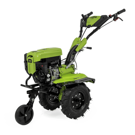 VITO Benzin-Motorhacke mit Direktantrieb 7PS - Dreifach-Filtersystem - Ölstandssensor - Vorderrad-Schnellverstellung - Bodenfräse, Gartenfräse, Bodenhacke - Agro - VIMETD7A - Tools.de TP Profishop GmbH
