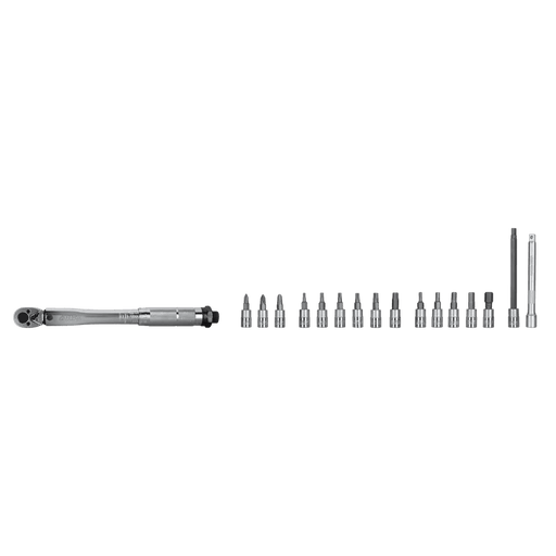 VITO Drehmomentschlüssel-Satz 1/4 2-24 Nm mit Bits - 17 Teile - Kraftschlüssel, Schraubenschlüssel - Hand Tools - VICD14 - Tools.de TP Profishop GmbH