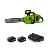 VITO EGO GARDEN PACK - 4-teiliges Akku-Set: Bürstenlose Kettensäge, Akkus und Doppel-Ladegerät - 40V - kabellose Freiheit mit unserem EGO-Akkusystem - PACK3EGOGARDEN - Tools.de TP Profishop GmbH