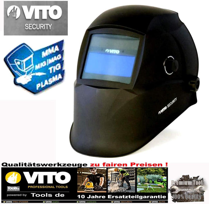 VITO elektronischer Schweißhelm - Schweißmaske LCD - Gesichtsschutz - Schweißen - Face Schutz - automatische Verdunklung VIMSEA - Tools.de TP Profishop GmbH