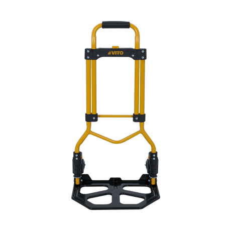 VITO Faltbare Sackkarre | 80kg Tragkraft | Handkarre zum klappen - Transportkarre | klappbar | Tragkraft 80 kg | robuste Sackkarre | große Schaufel | Stapelkarre mit Vollgummi-Bereifung VICTD80 - Tools.de TP Profishop GmbH