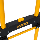 VITO Faltbare Sackkarre | 80kg Tragkraft | Handkarre zum klappen - Transportkarre | klappbar | Tragkraft 80 kg | robuste Sackkarre | große Schaufel | Stapelkarre mit Vollgummi-Bereifung VICTD80 - Tools.de TP Profishop GmbH