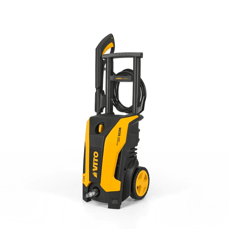 VITO Hochdruckreiniger 1300w Aluminium Induktions-Motor max. Druck 115 bar, max. Fördermenge 390 l/h, Schwarz/Gelb, 5 Meter Schlauch, 5 Meter Kabel - (VIML115WR1) - Tools.de TP Profishop GmbH