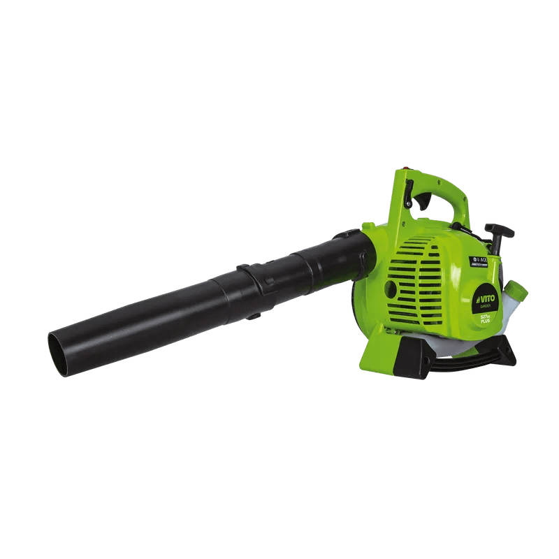 VITO Leistungsstarker Benzin-Laubbläser & Laubsauger 2T - 27cc - 0,95 PS - 180 km/h Luftgeschwindigkeit - 50L Fangsack - Tools.de TP Profishop GmbH