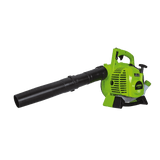 VITO Leistungsstarker Benzin-Laubbläser & Laubsauger 2T - 27cc - 0,95 PS - 180 km/h Luftgeschwindigkeit - 50L Fangsack - Tools.de TP Profishop GmbH