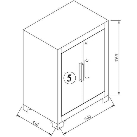 VITO Männerküche - 8-TLG Werkstatteinrichtung Set mit Schubladen ca. 198 x 50 x 200 cm, Garage Werkstatteinrichtung, Werkbank, Werkzeugschrank, Werkbank mit Holzarbeitsplatte - (VIAGC) - Tools.de TP Profishop GmbH