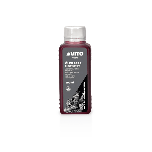 VITO Schmiermittel 100 ml - Motorenöl, Öl, synthetischer Schmierstoff - 2-Takt-Motorenöl - Agro - VIOM2T100 - Tools.de TP Profishop GmbH