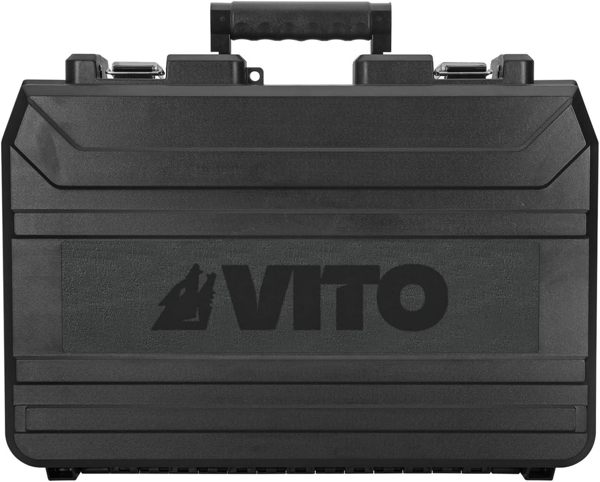 VITO SDS-Max Bohrhammer, 1200W 2-9Joule Abbruchhammer VIMP1200, 1350-2950ipm 235-514U/Min, Anti-Vibration, Einstellung der Meißelposition; Sicherheits-Kupplungsvorrichtung, 30mm Bohrleistung in Beton - Tools.de TP Profishop GmbH