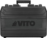 VITO SDS-Max Bohrhammer, 1200W 2-9Joule Abbruchhammer VIMP1200, 1350-2950ipm 235-514U/Min, Anti-Vibration, Einstellung der Meißelposition; Sicherheits-Kupplungsvorrichtung, 30mm Bohrleistung in Beton - Tools.de TP Profishop GmbH