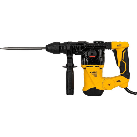 VITO ThunderPlus AVC SDS-plus Bohrhammer VIMPDP1250 1250W, 5 Joule, Verstellung Meißelposition, variable Drehzahl, Bohr-Ø Mauerwerk 30mm, 3x SDS-plus Bohrer, Spitz- + Flachmeißel, Koffer - Tools.de TP Profishop GmbH