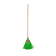 VITO Traditioneller Gartenbesen mit Stiel, Besen mit Holzstiel, Outdoor Besen, mit Mypren-PP-Borsten, Gesamtlänge 1510 mm, grün - Garden - VIVJT - Tools.de TP Profishop GmbH