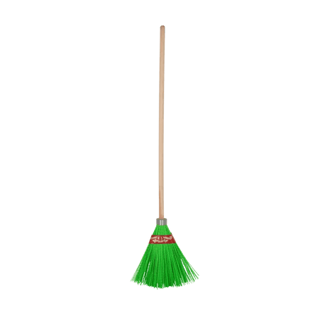 VITO Traditioneller Gartenbesen mit Stiel, Besen mit Holzstiel, Outdoor Besen, mit Mypren-PP-Borsten, Gesamtlänge 1510 mm, grün - Garden - VIVJT - Tools.de TP Profishop GmbH