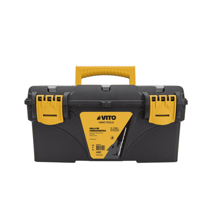 VITO Werkzeugkoffer mit Inhalt - 11-teilig - ideal für den Hausgebrauch mit Handschuhen, Taschenlampe, Hammer, Maßband, Zange, etc. - Hand Tools - VIMFH11P - Tools.de TP Profishop GmbH