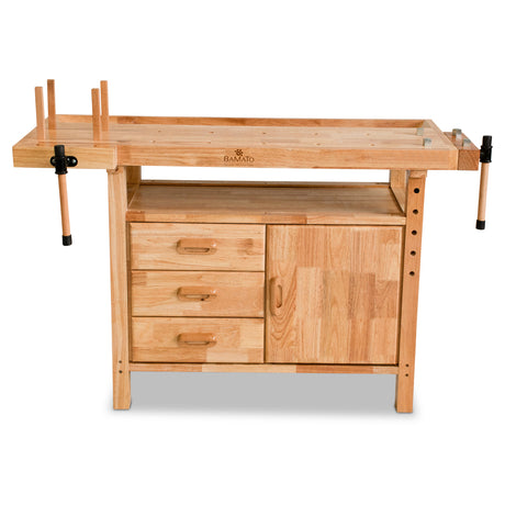BAMATO WORK-1380 Massivholz-Werkbank